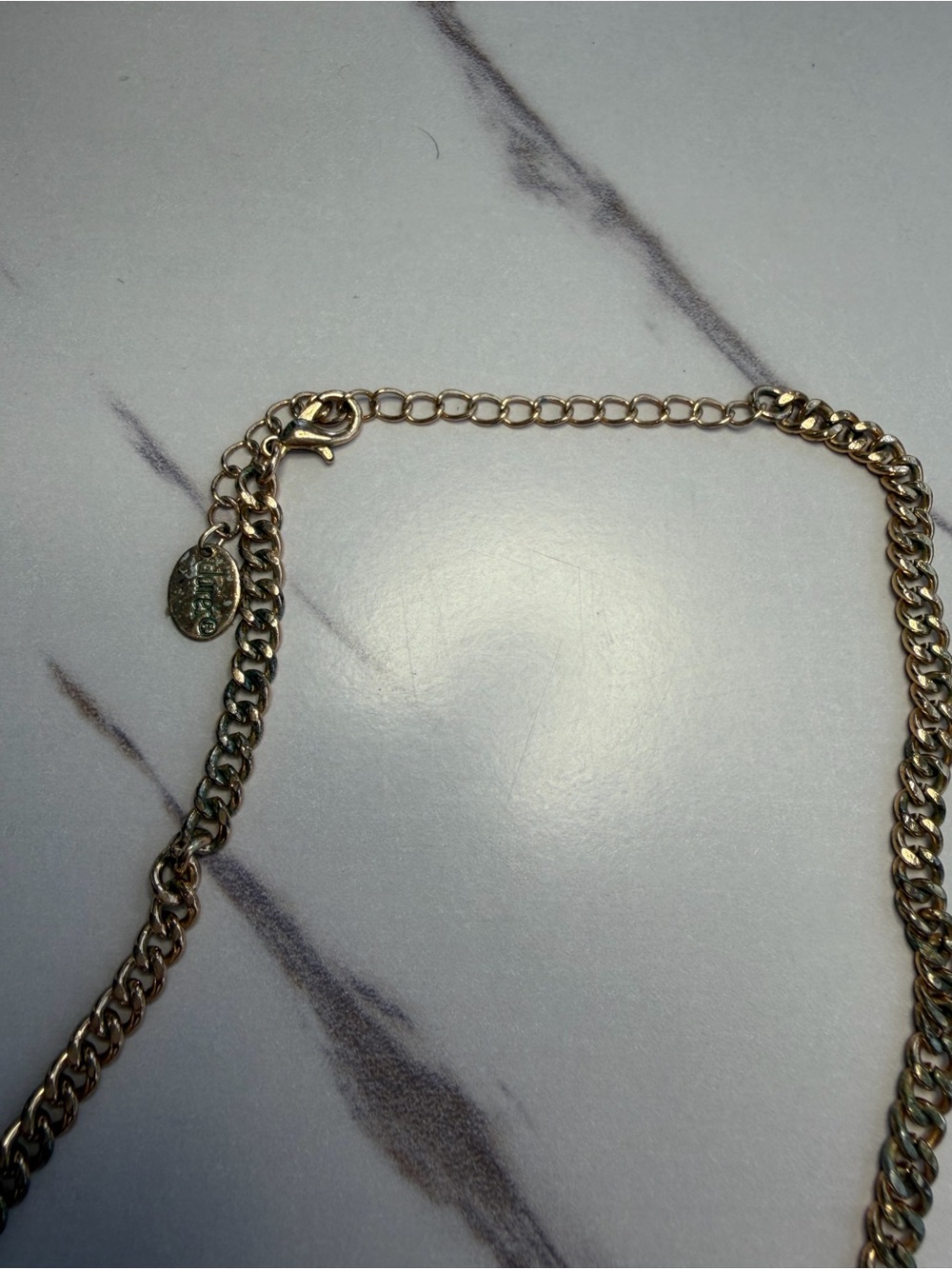 Gold-Tone Black Bib Necklace with Faceted Stones - Picture 3 of 3